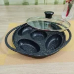 NON-STICK MARBLE COATED PITHAPAN WITH LID