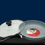 Kiam Marble Coated Fry-pan with a glass lid.