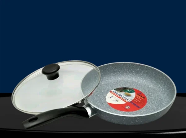 Kiam Marble Coated Fry-pan with a glass lid.