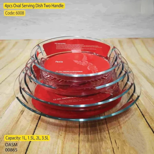 4 PIECE OVAL SERVING DISH