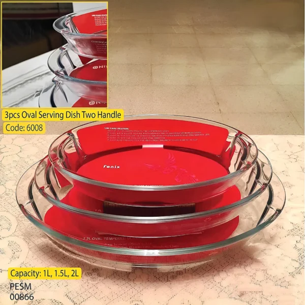 3 PIECE OVAL SERVING DISH