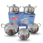 Kiam Heavy Thick Base Belly Shape Saucepan set