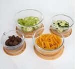 Round shape Glass Container with wooden Lid - Image 4