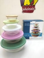 Glass Container with silicon Lid - Image 3