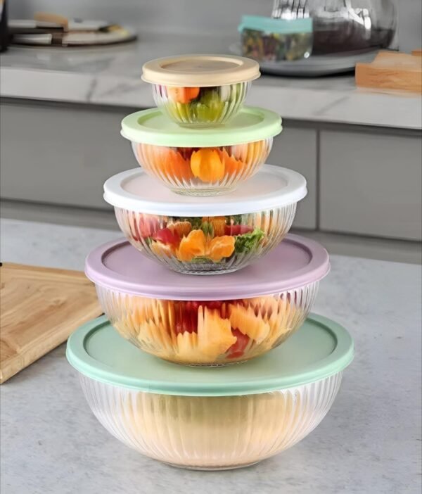 Glass Container with silicon Lid