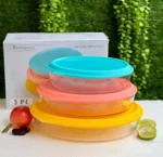Oval shape Glass Container with Silicon Lid - Image 4
